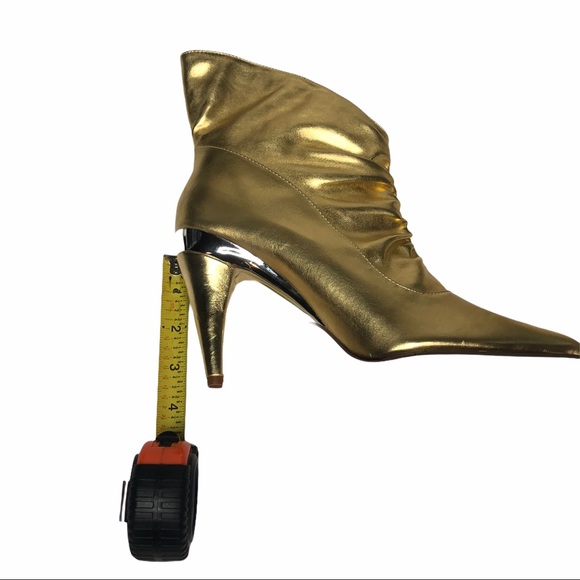 Michael Antonio Metallic Gold “SMUSH” Booties 8 - Picture 15 of 15